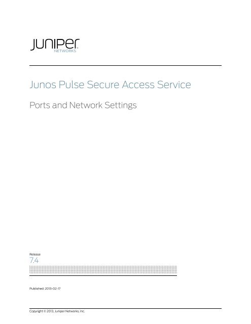 juniper networks network connect 7.4.0
